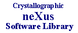 Crystallographic Nexus Software 
Library (CNSL)
