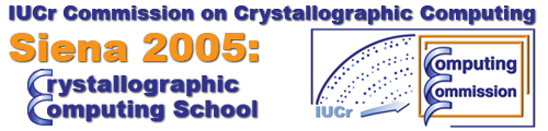 Banner for Siena 2005 School of Crystallography